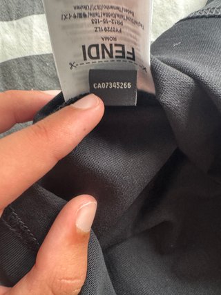 Camiseta Fendi Negra