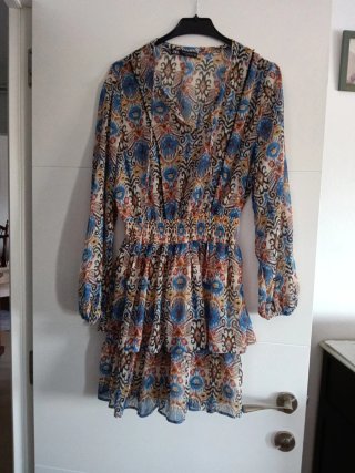 Vestido Zara Estampado Talla XS
