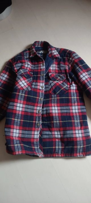 Camisa de cuadros acolchada Talla M