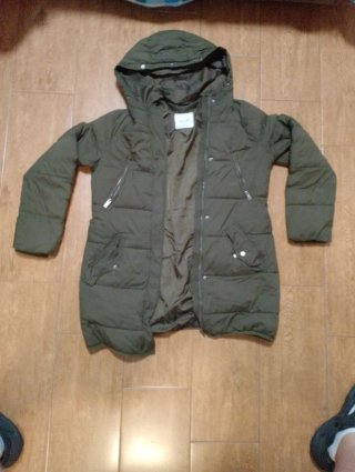 Chaqueta acolchada verde oliva