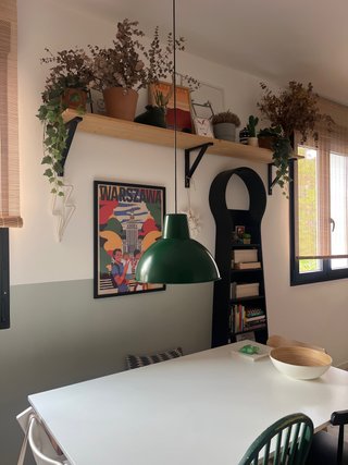 Lámpara de techo verde Ikea
