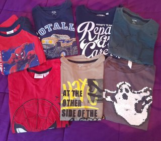 Lote de 7 camisetas para niño