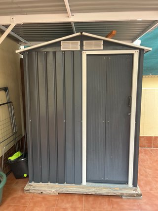 Caseta de Jardín Metálica Gris