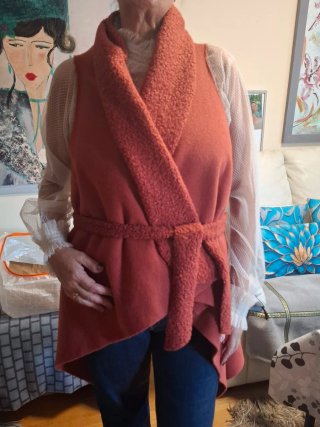 Chaleco Reversible Color Teja