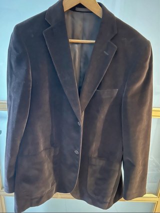 Americana Vintage de Terciopelo Marrón