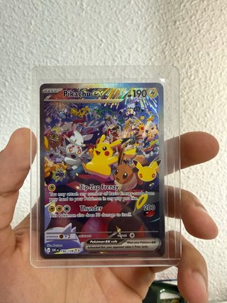 Carta Pokémon Pikachu ex 150 30 Aniversario ingles