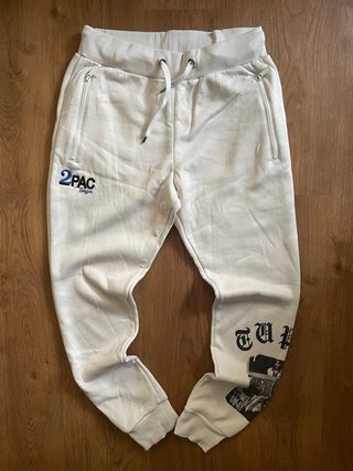 Pantalón Jogger 2Pac Blanco Afelpado Talla M | Str