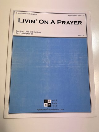 Partitura Livin' On A Prayer - Cuarteto Trombón