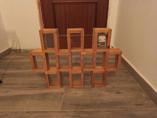 Estantería de madera para figuras funko