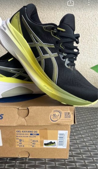 Zapatillas Asics Gel-Kayano 30 Negro/Lima 43.5