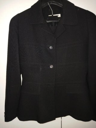 Traje de falda negro elegante Talla 36