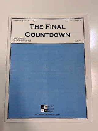 Partitura The Final Countdown - Cuarteto Trombón