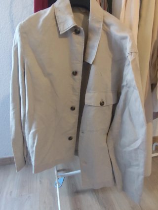 Sobrecamisa Mango Beige