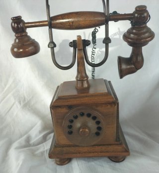 Caja Vintage con Forma de Teléfono Antiguo