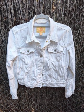 Chaqueta Vaquera Levi's Blanca denim tejana