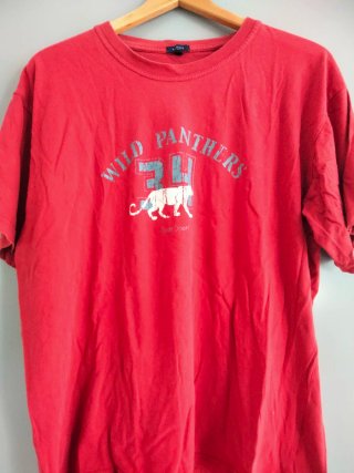 Camiseta Roja Manga Corta Wild Panthers