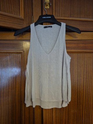 Camiseta de tirantes Mango beige