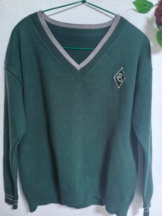 Suéter Verde de Manga Larga