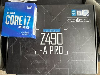 Intel i7-10700K + MSI Z490-A PRO + 32GB RAM