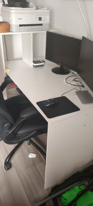 Escritorio con Estantería Blanco