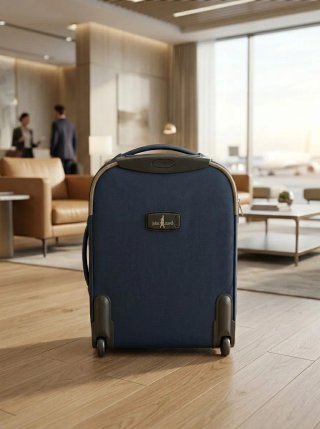 Maleta de viaje John Travel azul