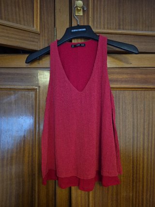 Camiseta de tirantes roja Mango
