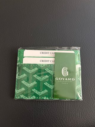 Billetera estilo  Goyard Verde
