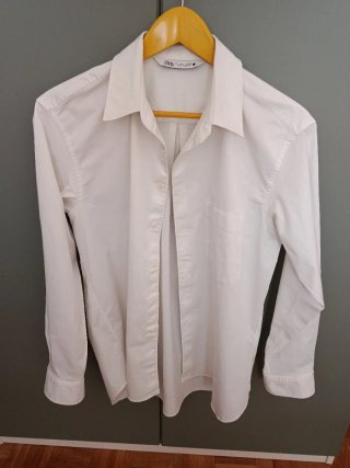 Camisa Blanca Zara Talla L