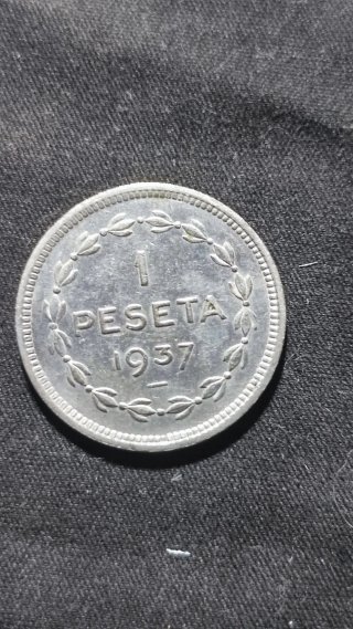 3 Monedas de España, año 1937