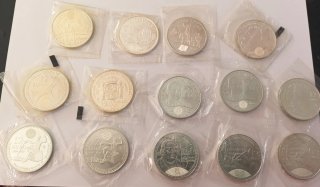 Lote de 14 Monedas de Plata