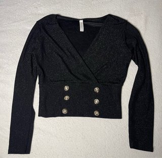 Top de fiesta negro LAST FASHION Talla M