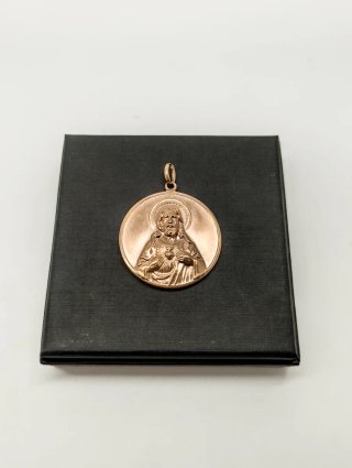 Medalla Escapulario Oro rosa 18kt