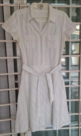 Vestido corto blanco Metrópolis Company 100% algod