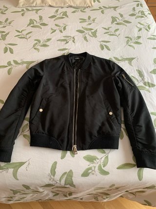 Bomber Stradivarius Negra Talla M