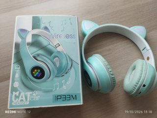 Cascos Inalámbricos con Orejas de Gato