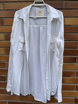 Camisa Blanca Hollister Talla L