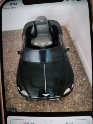 Coche eléctrico infantil negro