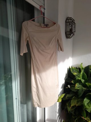 Vestido Beige Claro
