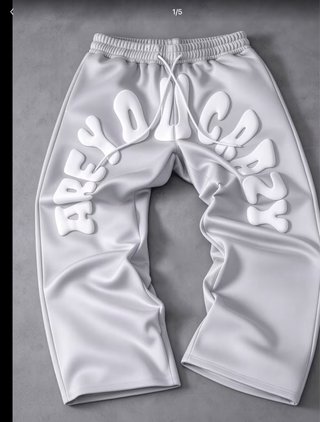 Pantalones baggy grises