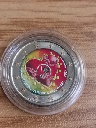Moneda 2 Euros Equipa Olímpica Portugal 2024