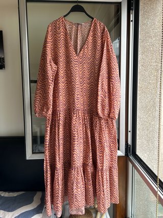 Vestido largo Zara estampado