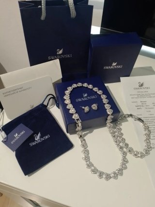 Conjunto Swarovski Corazones