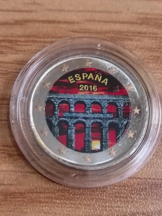 Moneda 2 Euros España 2016 Acueducto Segovia