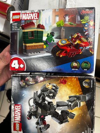 2 Sets LEGO Marvel: Iron Man y War Machine