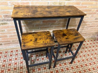 Mesa Alta con 2 Taburetes