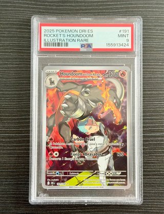 Carta Pokémon Houndoom del Team Rocket PSA 9