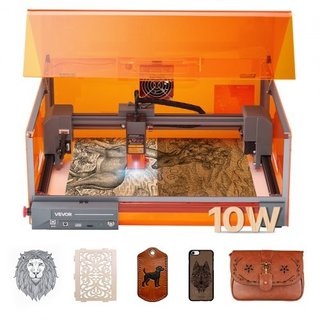 Grabador láser, 10W, máquina de grabado y corte lá