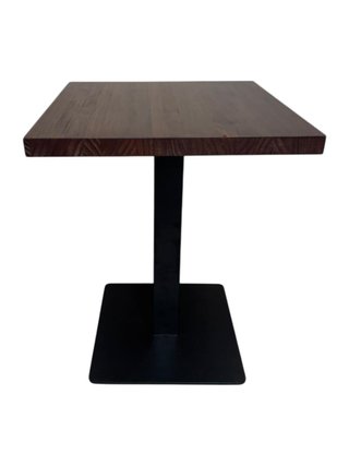 Mesa madera natural pino 4 cm nogal oscuro