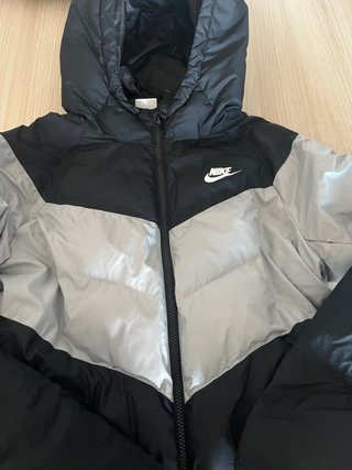Chaqueta Nike Negra y Gris Talla niño