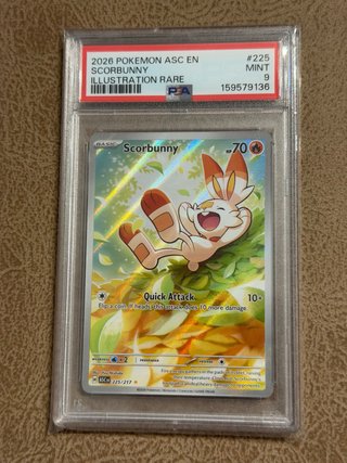 Carta Scorbunny PSA 9 en inglés